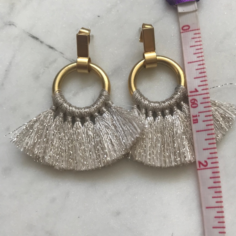 Madewell Tassel Hoop Earrings